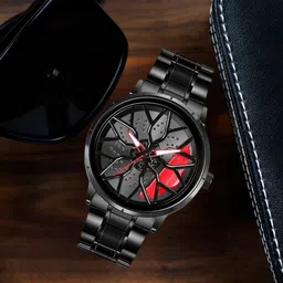 Car wheel watch | Spinning watch | Roatating watch | Gyro watch | Red watch Analog Watch- For Men SPM01-image-37