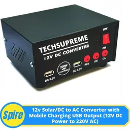 spire Solar Inverter Converter 12v dc to ac inverter kit for SMPS, Lap Top, LED TV Square Wave Inverter-picture-38