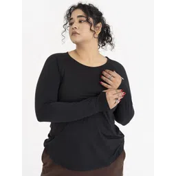 SPIRIT ANIMAL Plus Size Round Neck T-shirt-picture-25