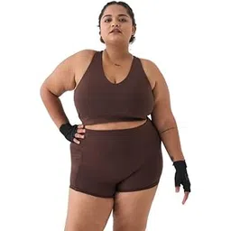 spirit animal Plus Size Sports Bra for Women | Workout Bra for Women | Inbuilt Support Band | Sweat Wicking Fabric | Cross Strap Quick Dry Sports Bra | Medium Coverage with Removable Cup Sports Bra-picture-53