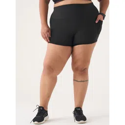 SPIRIT ANIMAL Plus Size Women High-Rise Training or Gym Shorts-picture-14