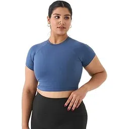spirit animal Tshirt, Crop Top for Women Plus Size| Solid Tshirts for Women | T-Shirts for Gym Workout | Casual Tshirts for Women Summer-picture-49