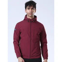 Spirit Men Hooded Solid Lightweight Sporty Jacket-picture-21