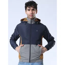 SPIRITTED Men Colourblocked Lightweight Woven Jacket-picture-15
