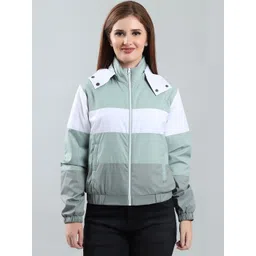 SPIRITTED Women Colourblocked Lightweight Puffer Jacket-picture-13