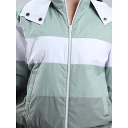 SPIRITTED Women Colourblocked Lightweight Sporty Jacket image 3