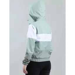 SPIRITTED Women Colourblocked Lightweight Sporty Jacket image 4