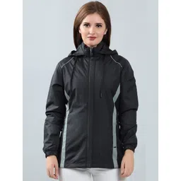 SPIRITTED Women Colourblocked Water Resistant Puffer Jacket-picture-16