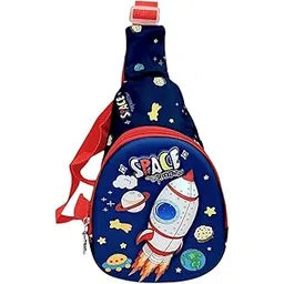 spocco | Kids Chest Bag Cartoon Print Bag for Kids One Side Shoulder Bag, Cross Body Bag for Kids, Travel Chest Bag, Sling Bag, Crossbody Chest Sling Bag, Gift for Boys Girls - CB13-picture-12