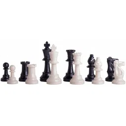 spocco ™Super Strong Solid Complete Set of 32 Plastic Chess Pieces, Chess Coins Board Game Accessories-picture-0
