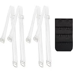 spongy hub Women's Detachable Transparent Straps Bra,Bra Strap Transparent Plastic With Bra Extender (Free Size)-picture-14