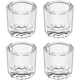 Sponsor 4 Pcs Glass Dappen Dish Set for Acrylic Nails – Durable Crystal Cups with Lids for Liquid Monomer & Powder Mixing – Spill-Resistant Nail Art Bowls for Salon & DIY Use (Pack of 4)-picture-12