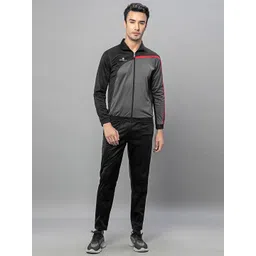 SPORT SUN Colorblocked Mock Collar Zipper Tracksuit-picture-21
