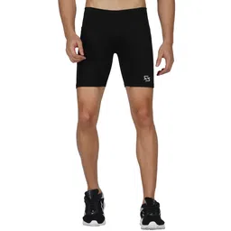 sportinger Solid Men Black Tights-picture-15