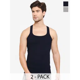 Sporto by Macho Men Pack Of 2 Cotton Innerwear Vests-picture-20