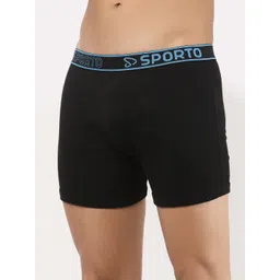 Sporto by Macho Men Pack Of 2 Cotton Long Trunks Sprto_M1030-B(1)-M(1)-S image 2