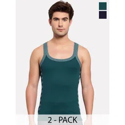 Sporto by Macho Men Pack Of 2 Cotton Solid Gym Vest-picture-23