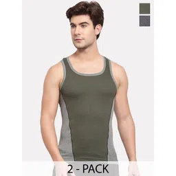 Sporto by Macho Men Pack Of 2 Cotton Undershirt Innerwear Vests-picture-24