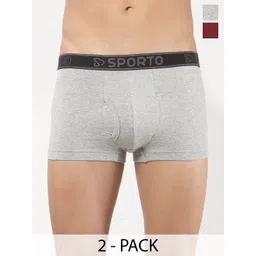 Sporto by Macho Men Pack Of 2 Soft & Comfortable Trunks-Sprto_M1022-G(1)-M(1)-S-picture-29