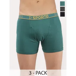 Sporto by Macho Men Pack Of 3 Short Trunks-picture-16