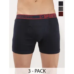Sporto by Macho Men Pack Of 3 Short Trunks-picture-15