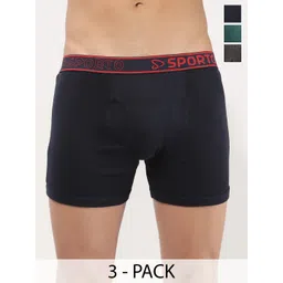 Sporto by Macho Men Pack Of 3 Short Trunks-picture-19