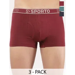 Sporto by Macho Men Pack Of 3 Short Trunks-picture-13