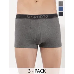 Sporto by Macho Men Pack Of 3 Short Trunks Sprto_M1022-A(1)-Dnm(1)-N(1)-L-A_Dnm_N-picture-42