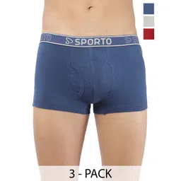 Sporto by Macho Men Pack Of 3 Short Trunks Sprto_M1022-Dnm(1)-G(1)-R(1)-L-Dnm_G_R-picture-13