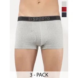 Sporto by Macho Men Pack Of 3 Short Trunks - Sprto_M1022-G-picture-20