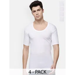 Sporto by Macho Men Pack Of 4 Pure Cotton Undershirt Innerwear Vests-picture-38
