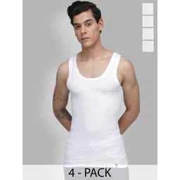Sporto by Macho Men Pack Of 4 Pure Cotton Undershirt Innerwear Vests-picture-14