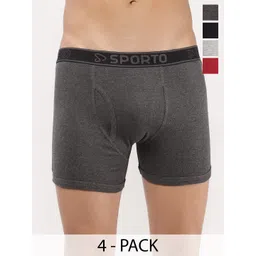 Sporto by Macho Men Pack Of 4 Short Trunks-picture-23