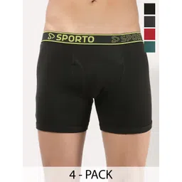 Sporto by Macho Men Pack Of 4 Short Trunks-picture-38