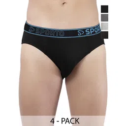 Sporto by Macho Men Solid Low-Rise Basic Briefs-image-34