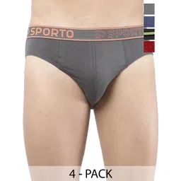 Sporto by Macho Men Solid Low-Rise Basic Briefs-image-33