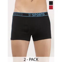 Sporto by Macho Pack Of 2 Bio-Polish Mid-Rise Short Trunks-picture-10