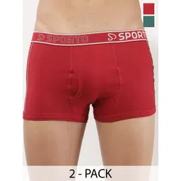 Sporto by Macho Pack Of 2 Bio-Polish Mid-Rise Short Trunks-picture-15