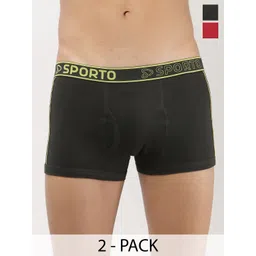 Sporto by Macho Pack Of 2 Bio-Polish Mid-Rise Short Trunks-picture-19