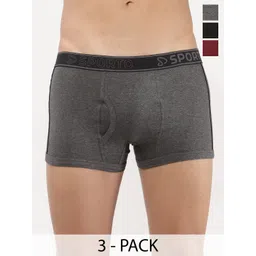 Sporto by Macho Pack Of 3 Mid Rise Short Trunks-picture-34