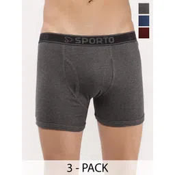 Sporto by Macho Pack Of 3 Mid Rise Trunk-picture-25