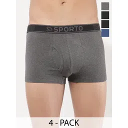 Sporto by Macho Pack Of 4 Combed Cotton Trunk-picture-14