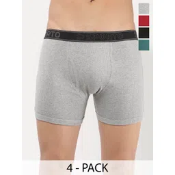 Sporto by Macho Pack Of 4 Mid-Rise Long Trunks-picture-36