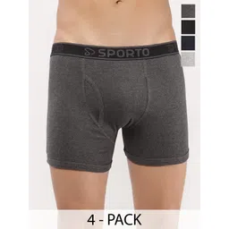 Sporto by Macho Pack Of 4 Mid-Rise Trunks-picture-22