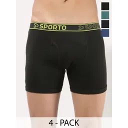 Sporto by Macho Pack Of 4 Mid Rise Trunks-picture-30