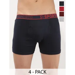 Sporto by Macho Pack Of 4 Mid-Rise Trunks-picture-22