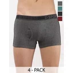 Sporto by Macho Pack Of 4 Mid Rise Trunks-picture-39