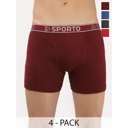 Sporto by Macho Pack Of 4 Short Trunks-picture-39
