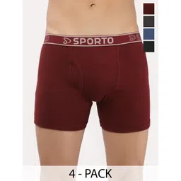 Sporto by Macho Pack Of 4 Short Trunks-picture-40