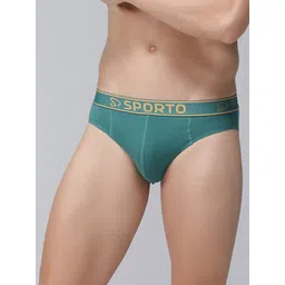 SPORTO Cotton Mid-Rise Basic Briefs SP-BRI-M1010-GR-XL-1PC-picture-34